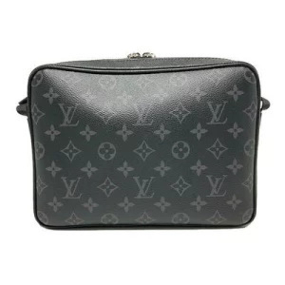 Louis Vuitton Gray Eclipse Bag Taiga Black Black Messenger Outdoor Shoulder